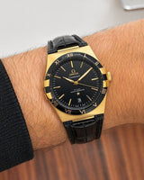 Omega Constellation Black Gold Tone Automatic