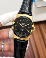 Omega Constellation Black Gold Tone Automatic