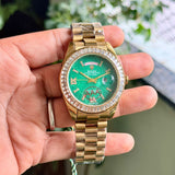 Rolex Day-Date Eisenkiesel Green Diamond Dial