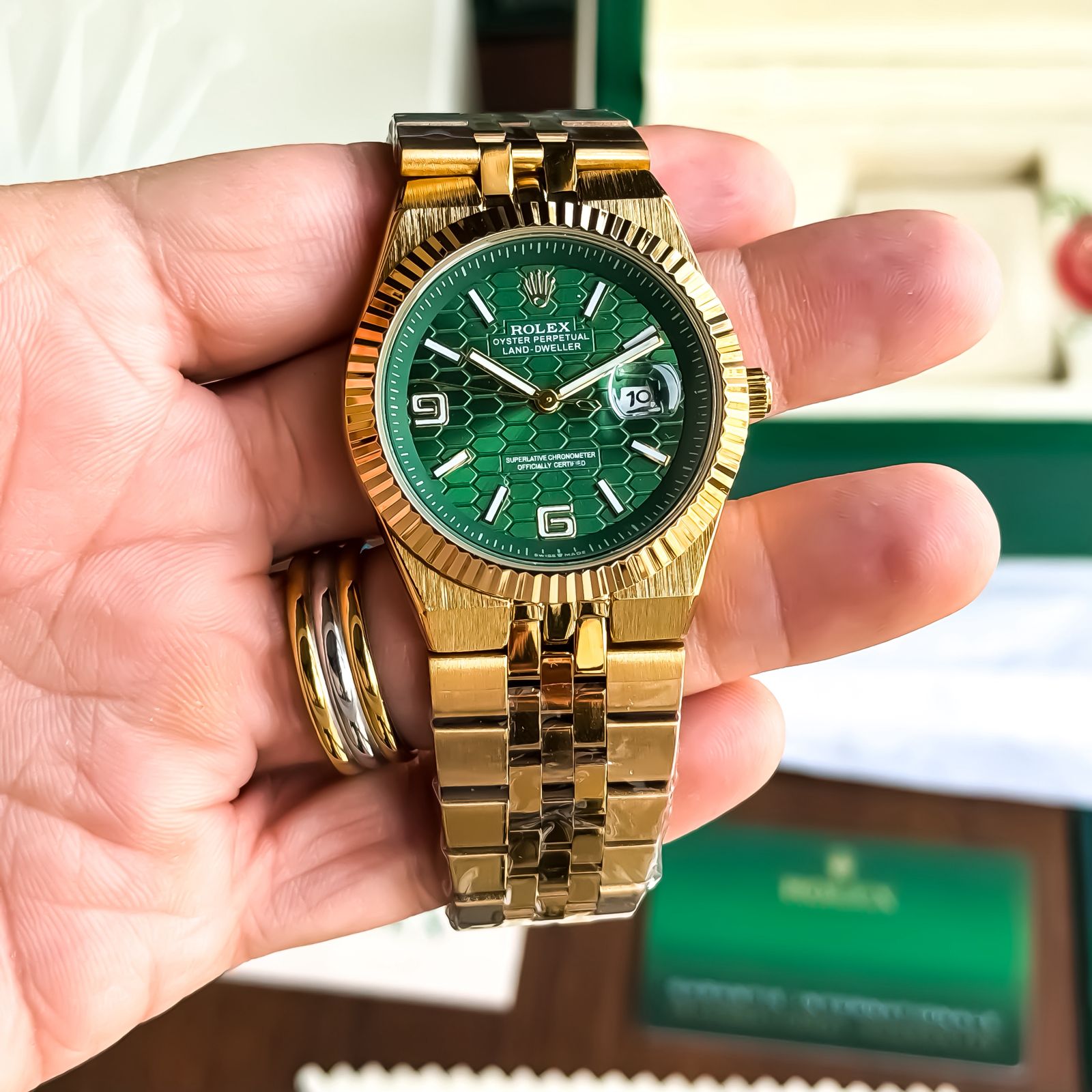 Rolex Land Dweller Green Gold Edition