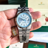 Rolex Land Dweller Sky Blue Silver Edition