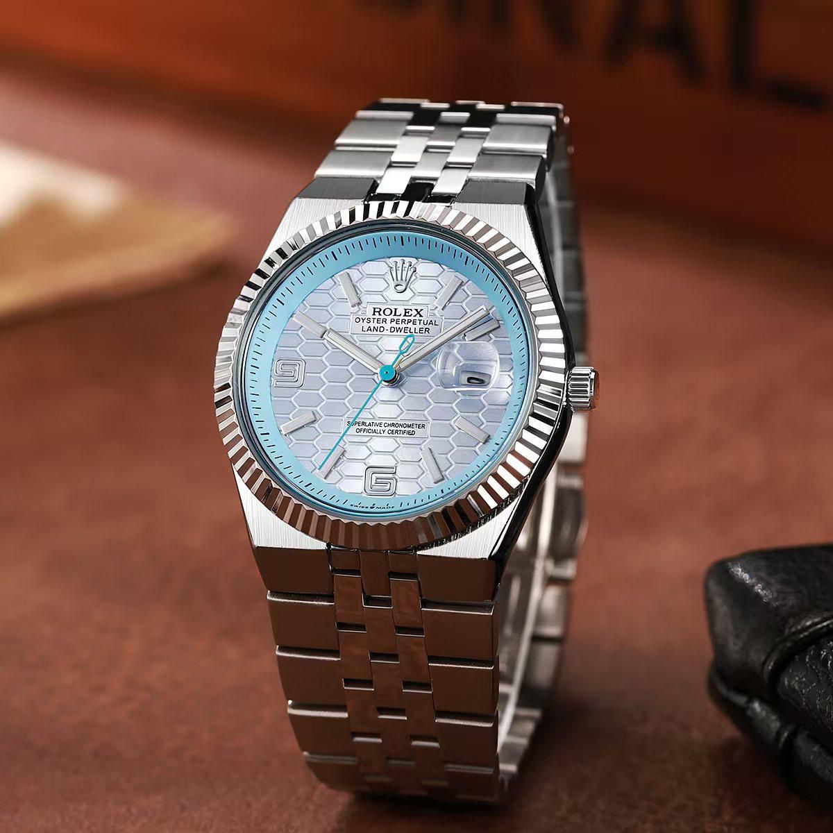 Rolex Land Dweller Sky Blue Silver Edition