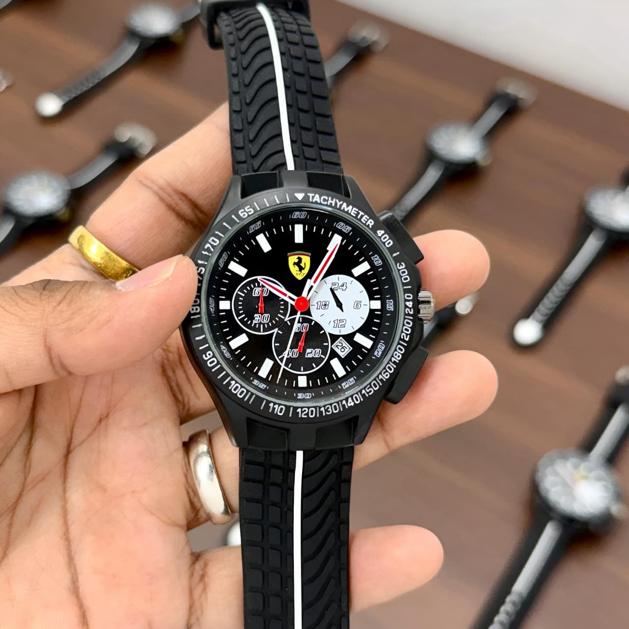 Scuderia Ferrari Race Black Grey Chronograph