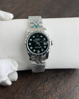 Rolex DateJust Silver Diamond