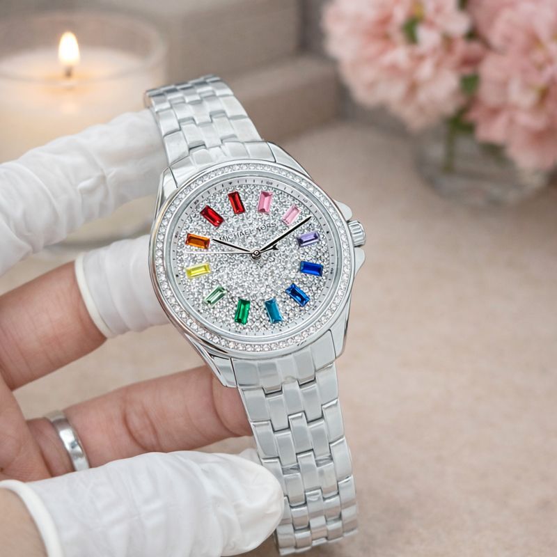 Michael Kors Mini Pilot Rainbow Diamond Edition
