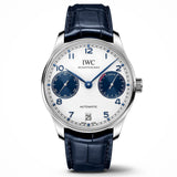 IWC Portugieser Heritage White Dial Blue Chronograph