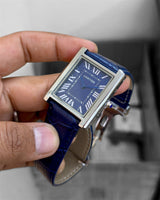Cartier Tank Solo Blue Leather Edition