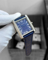 Cartier Tank Solo Blue Leather Edition