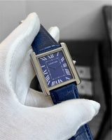 Cartier Tank Solo Blue Leather Edition