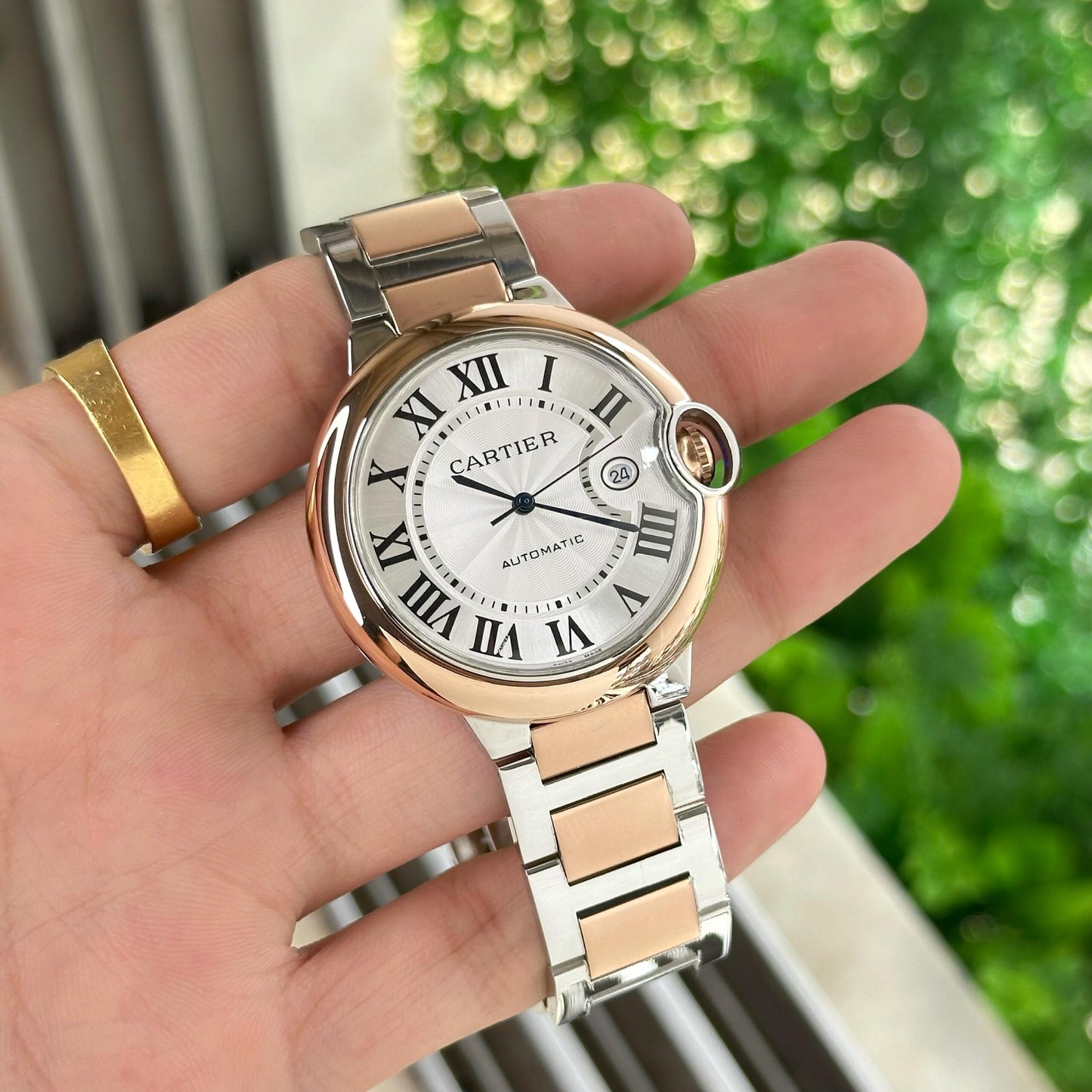 Cartier Ballon Bleu Automatic Two-Tone White Dial