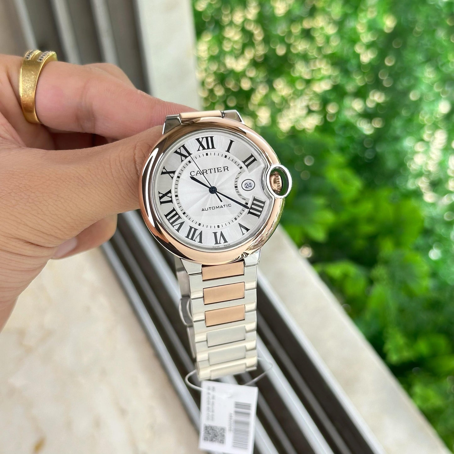 Cartier Ballon Bleu Automatic Two-Tone White Dial