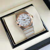 Omega Constellation White Dial Rose Gold Edition