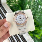 Omega Constellation White Dial Rose Gold Edition