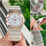 Omega Constellation White Dial Rose Gold Edition