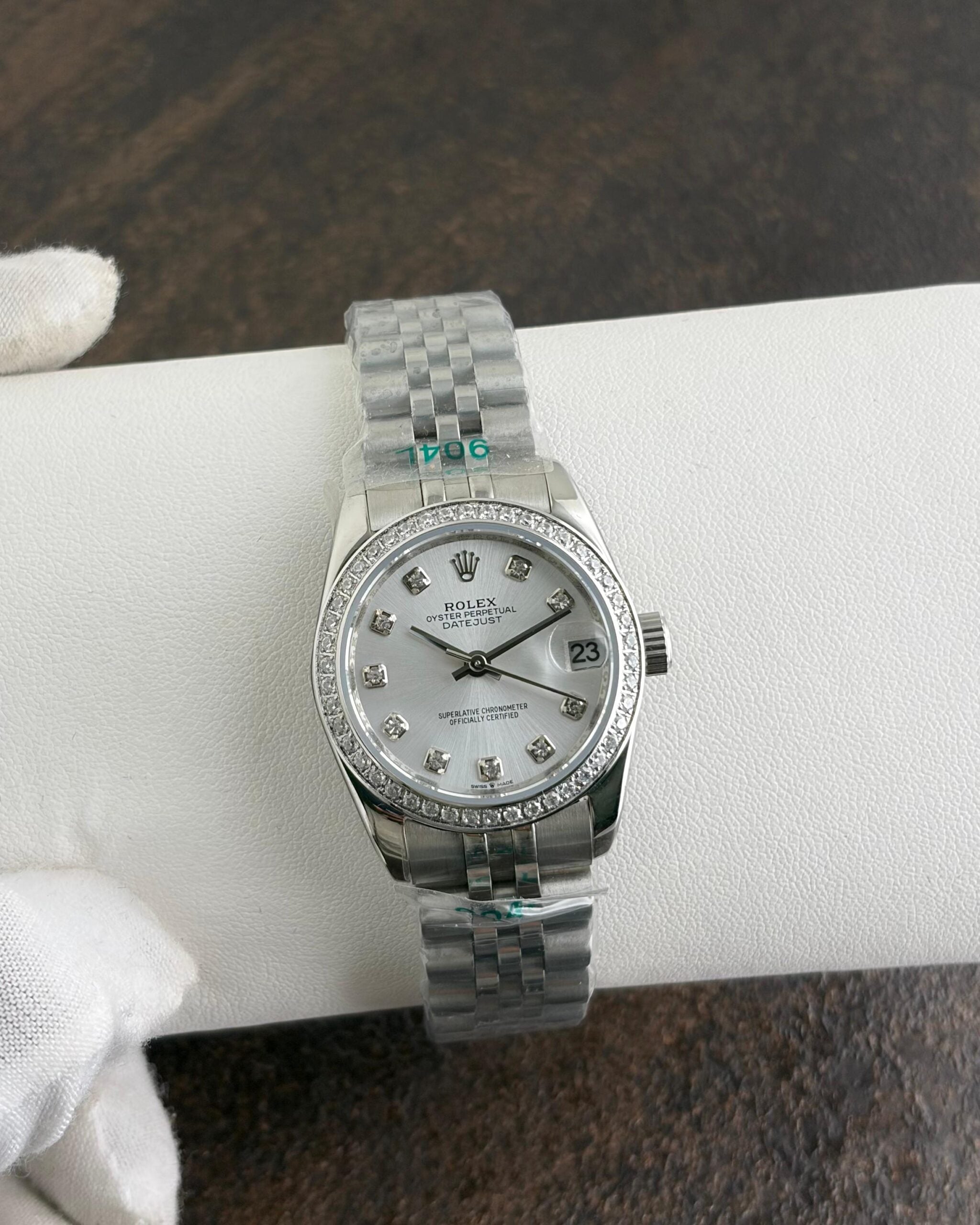 Rolex Datejust Silver Diamond Dial Automatic