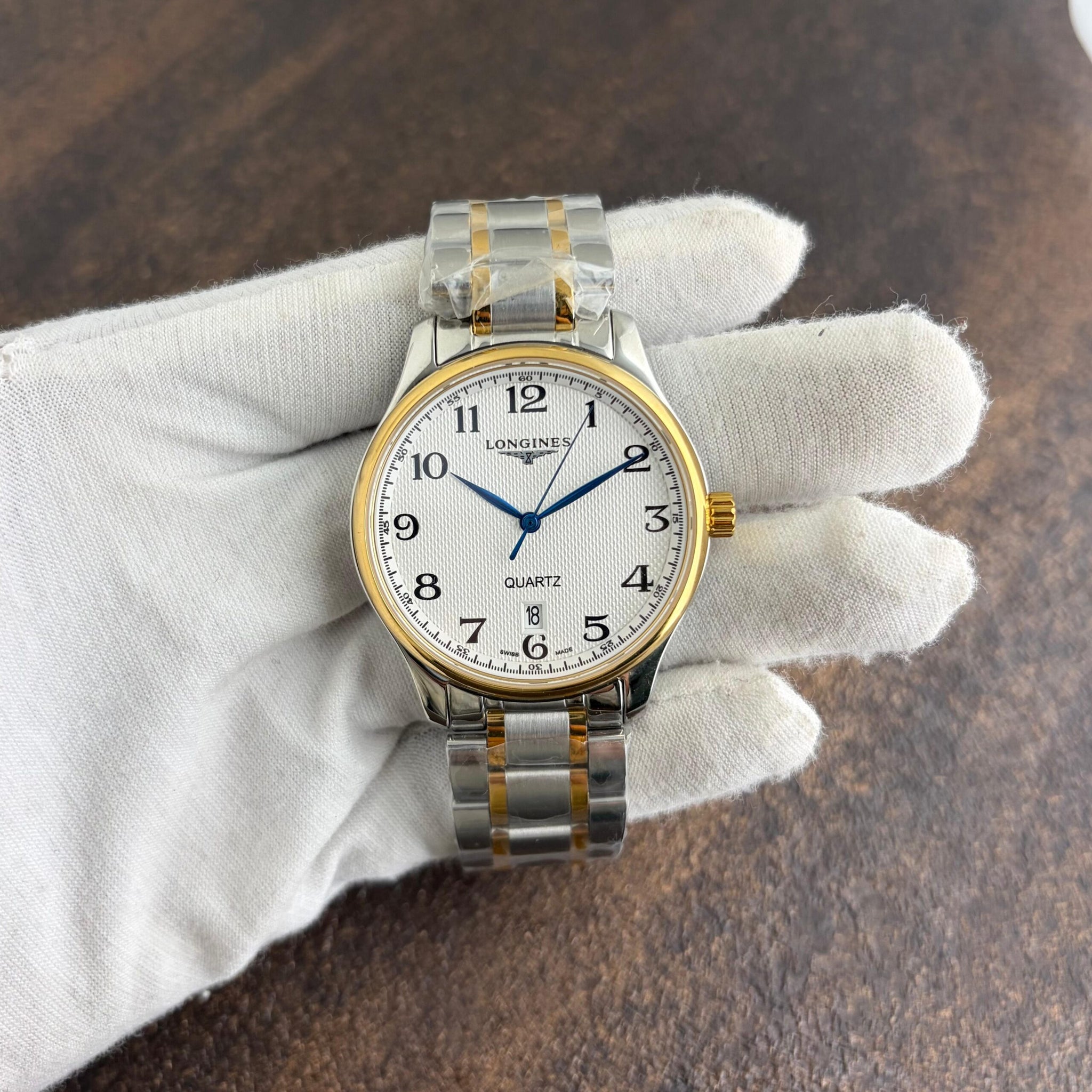 Longines Timeless Bee Dial Two-Tone Silver