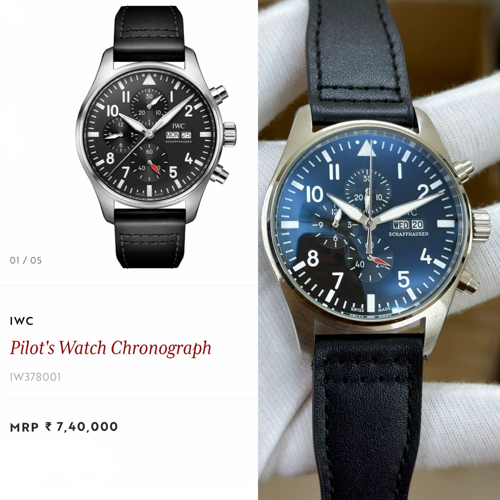 IWC Pilot’s Chronograph salmon Dial Edition