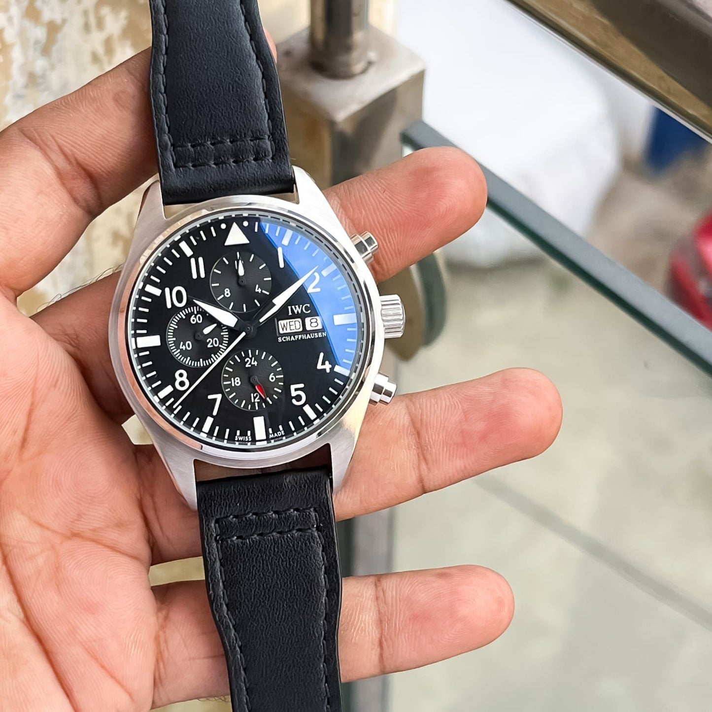 IWC Pilot’s Chronograph salmon Dial Edition