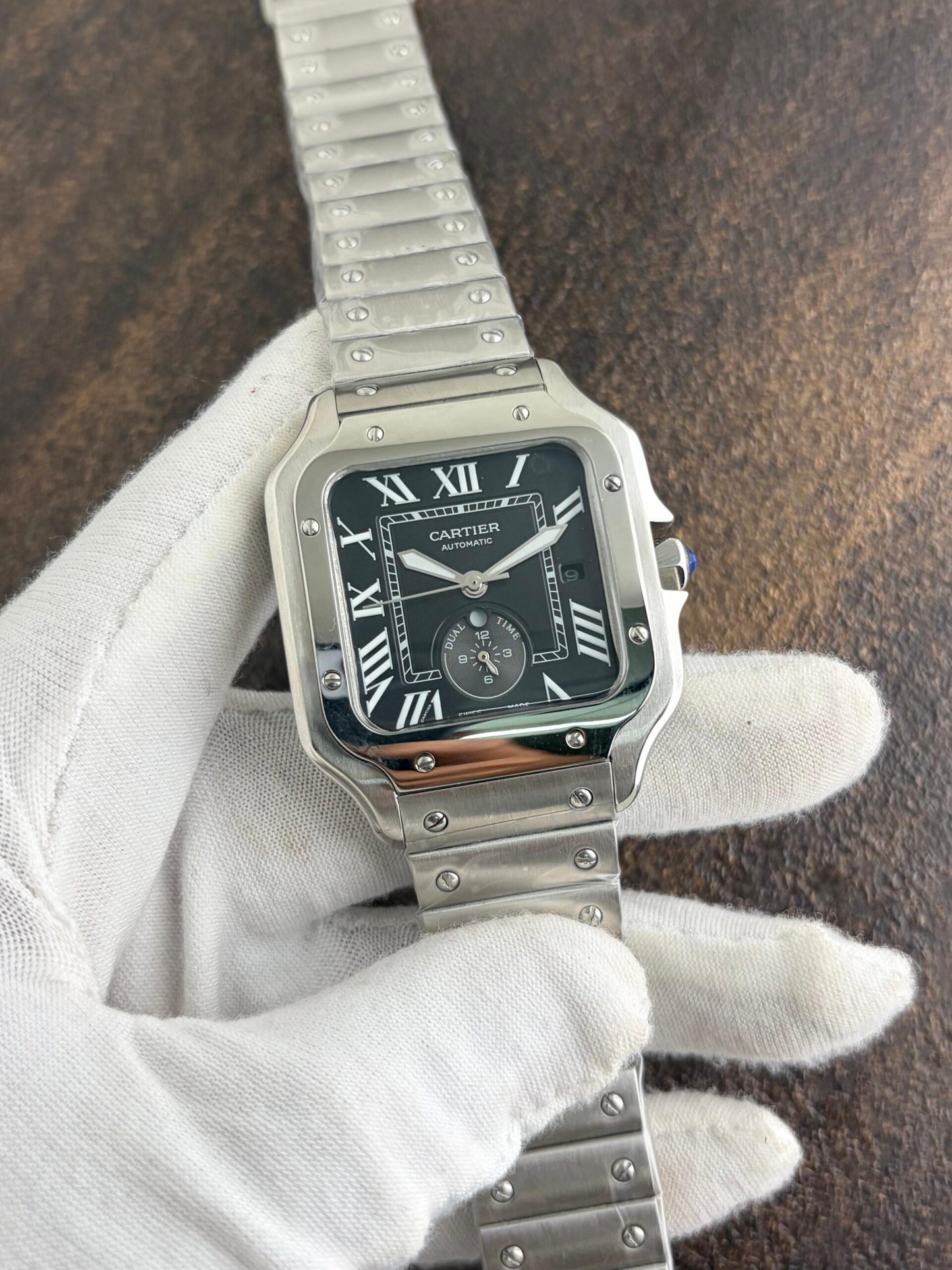 Cartier D’Santos Green &amp; Black Automatic