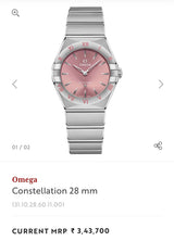 Omega Constellation Ladies Silver Chronograph
