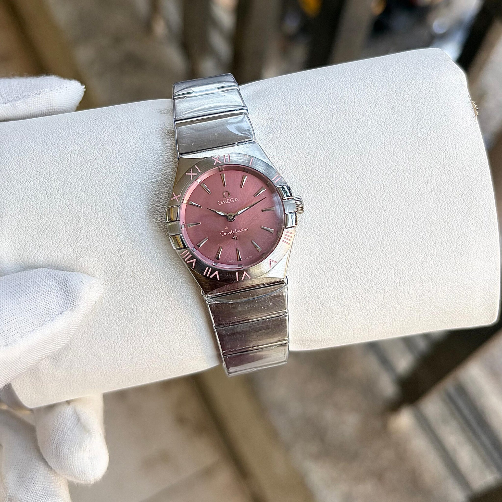 Omega Constellation Ladies Silver Chronograph