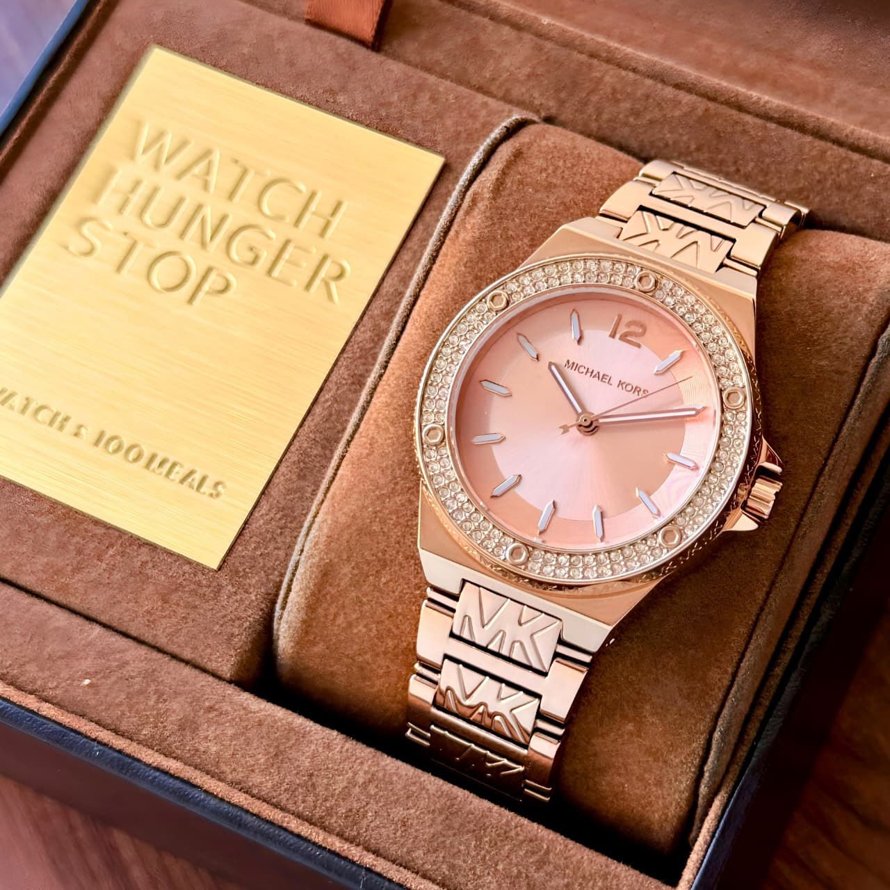 Michael Kors Lennox Rose Gold White Dial