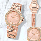 Michael Kors Lennox Rose Gold White Dial