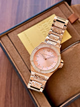 Michael Kors Lennox Rose Gold White Dial