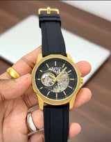 Armani Exchange Automatic Skeleton Gold Edition