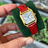 Cartier Santos Dumont Laquer Red Leather Edition