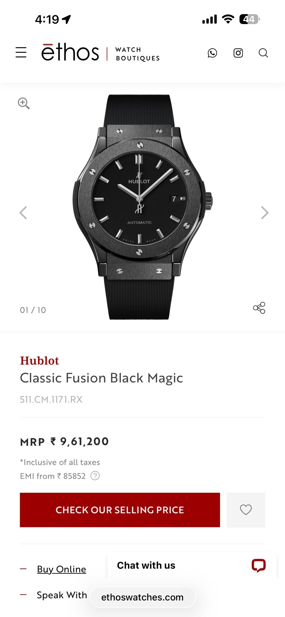 Hublot Classic Fusion Automatic Black Edition