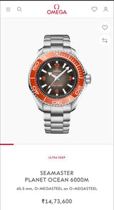 Omega Planet Ocean Master Chronograph Brown Dial