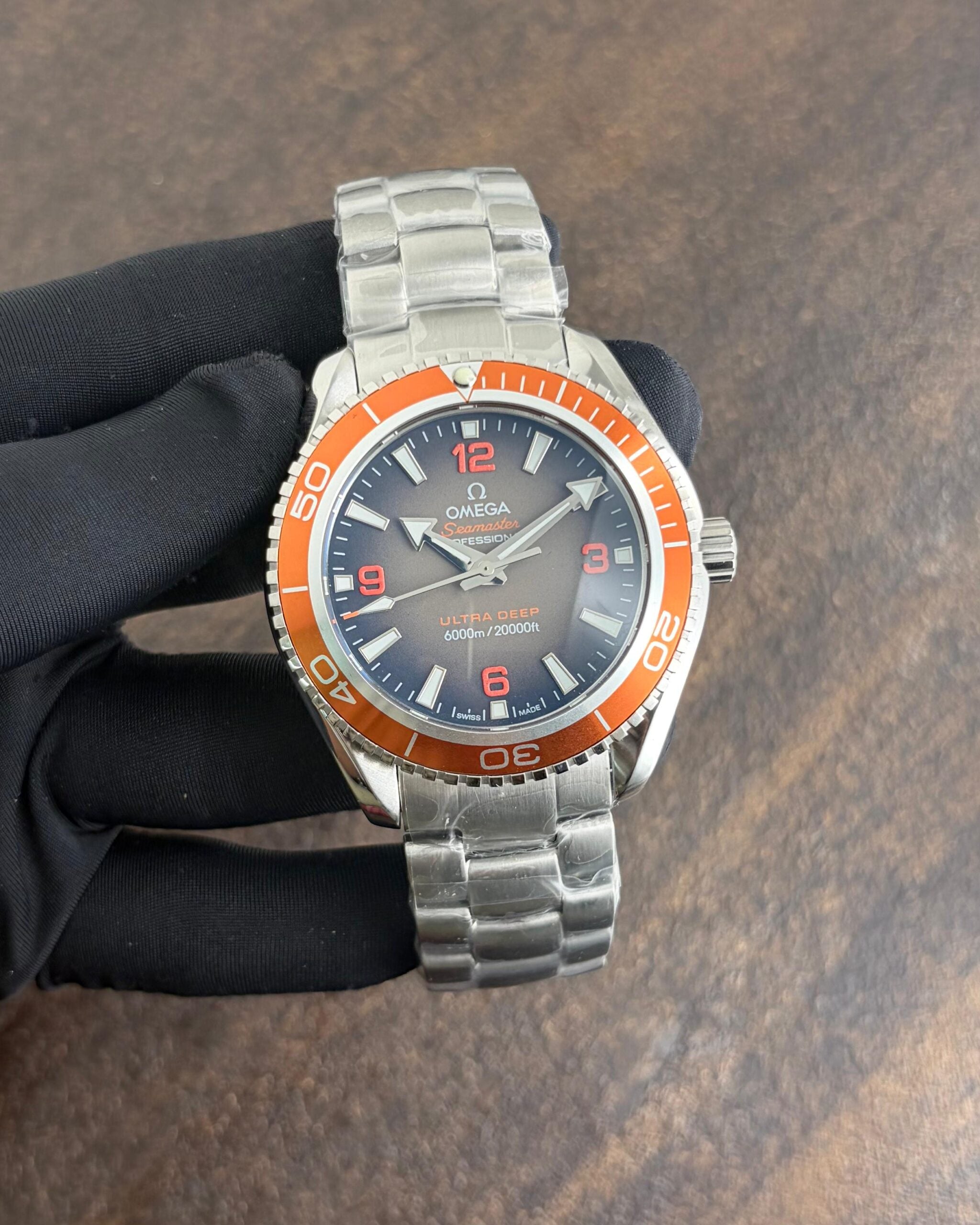 Omega Planet Ocean Master Chronograph Brown Dial