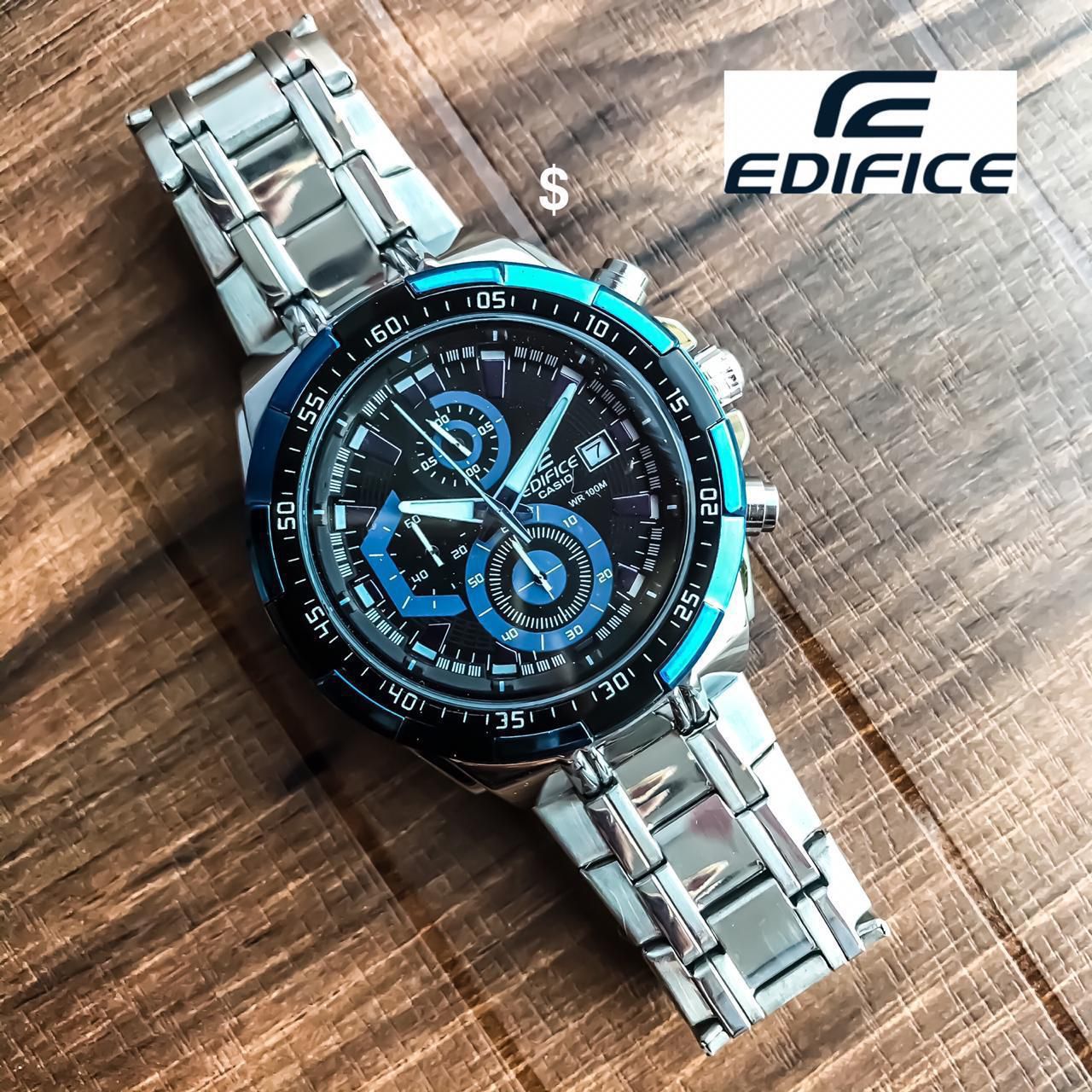 Edifice Casio EFR-539 Blue Ring Chronograph