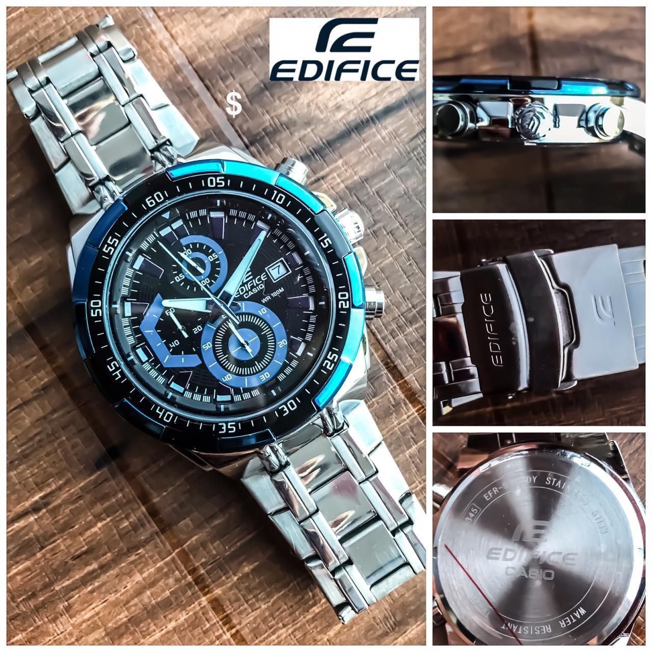 Edifice Casio EFR-539 Blue Ring Chronograph