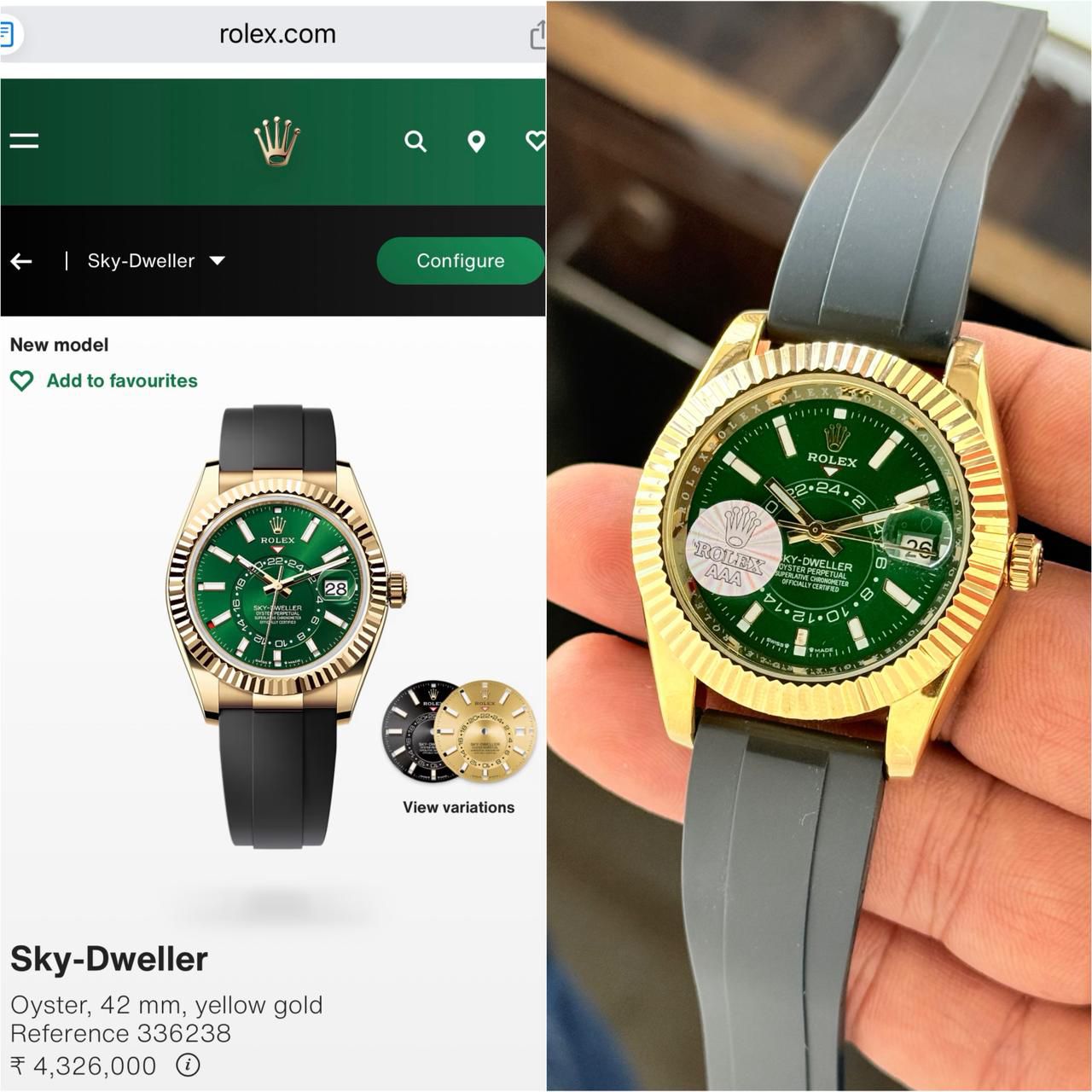 Rolex Sky-Dweller Green Dial