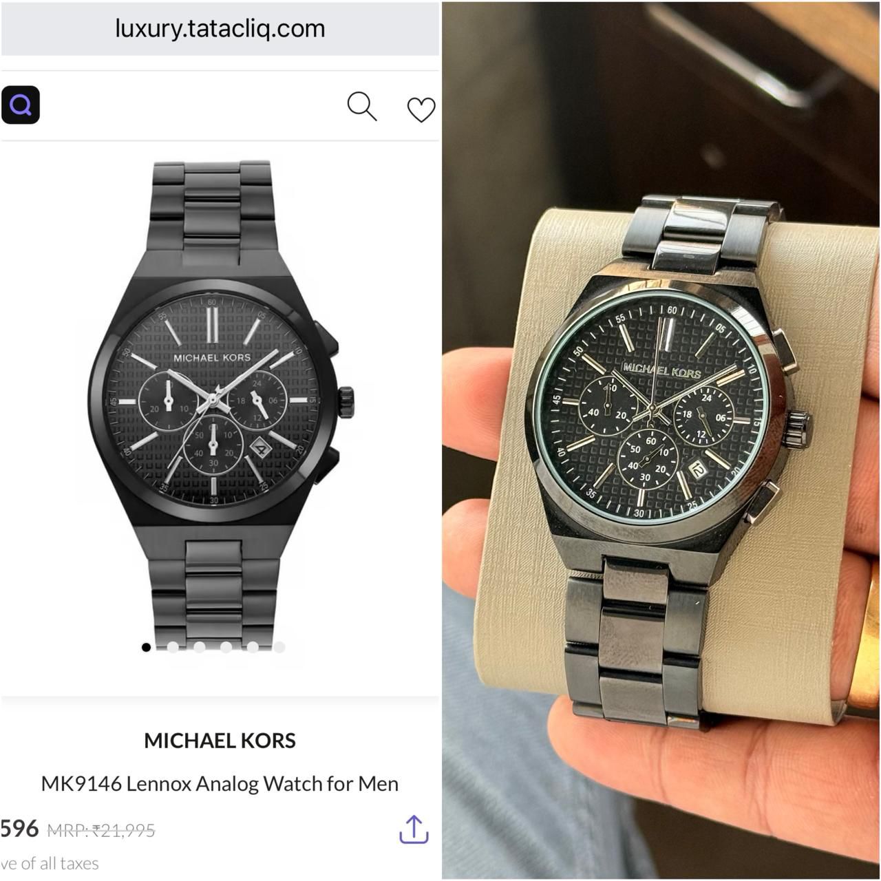 Michael Kors Dynamic Lennox Black Chronograph