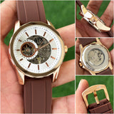 Armani Exchange Automatic Brown Strap