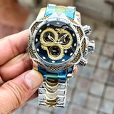 Invicta Dragon Venom Gold Two-Tone Black Dial