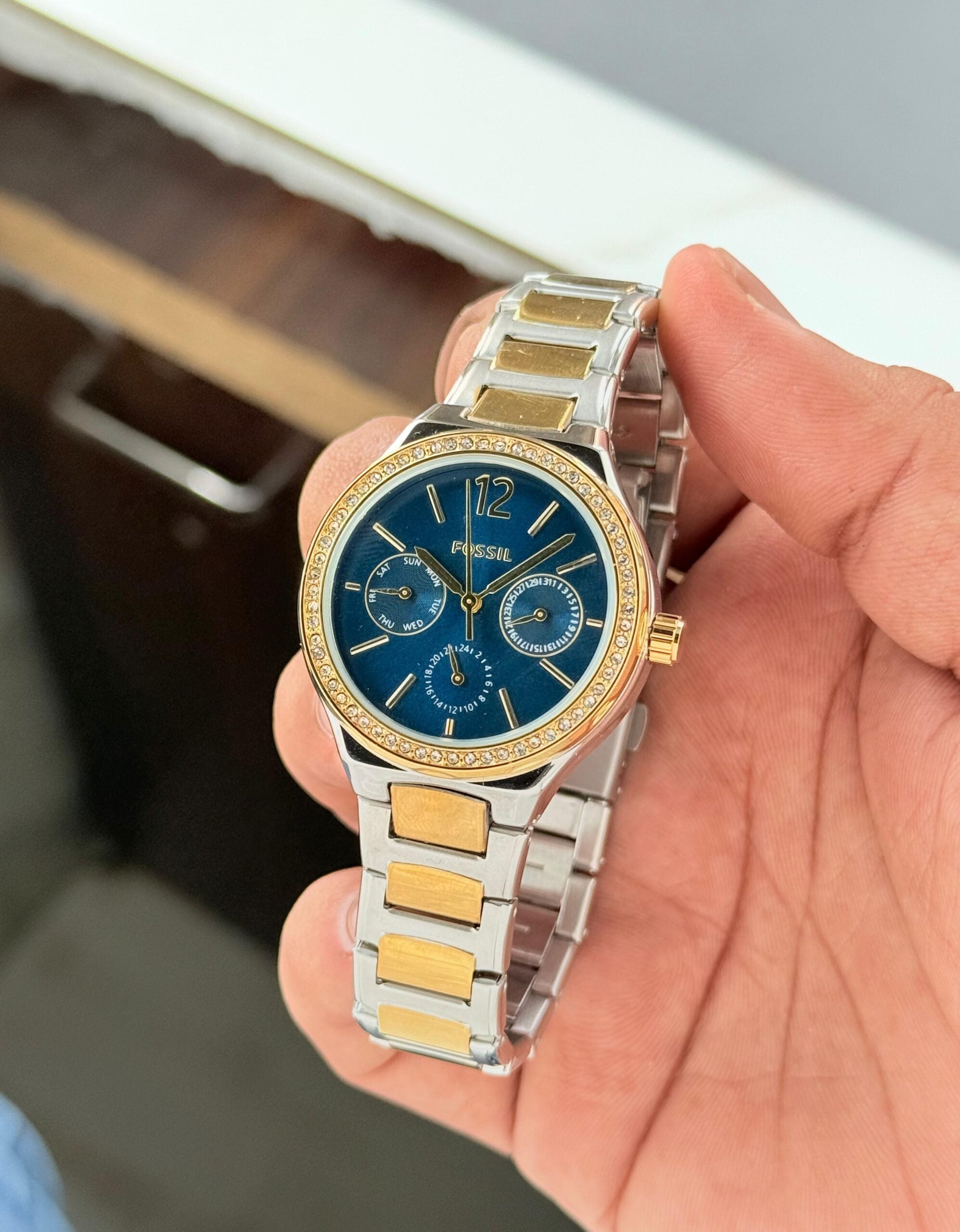 Fossil Eevie Multifunction Blue Dial
