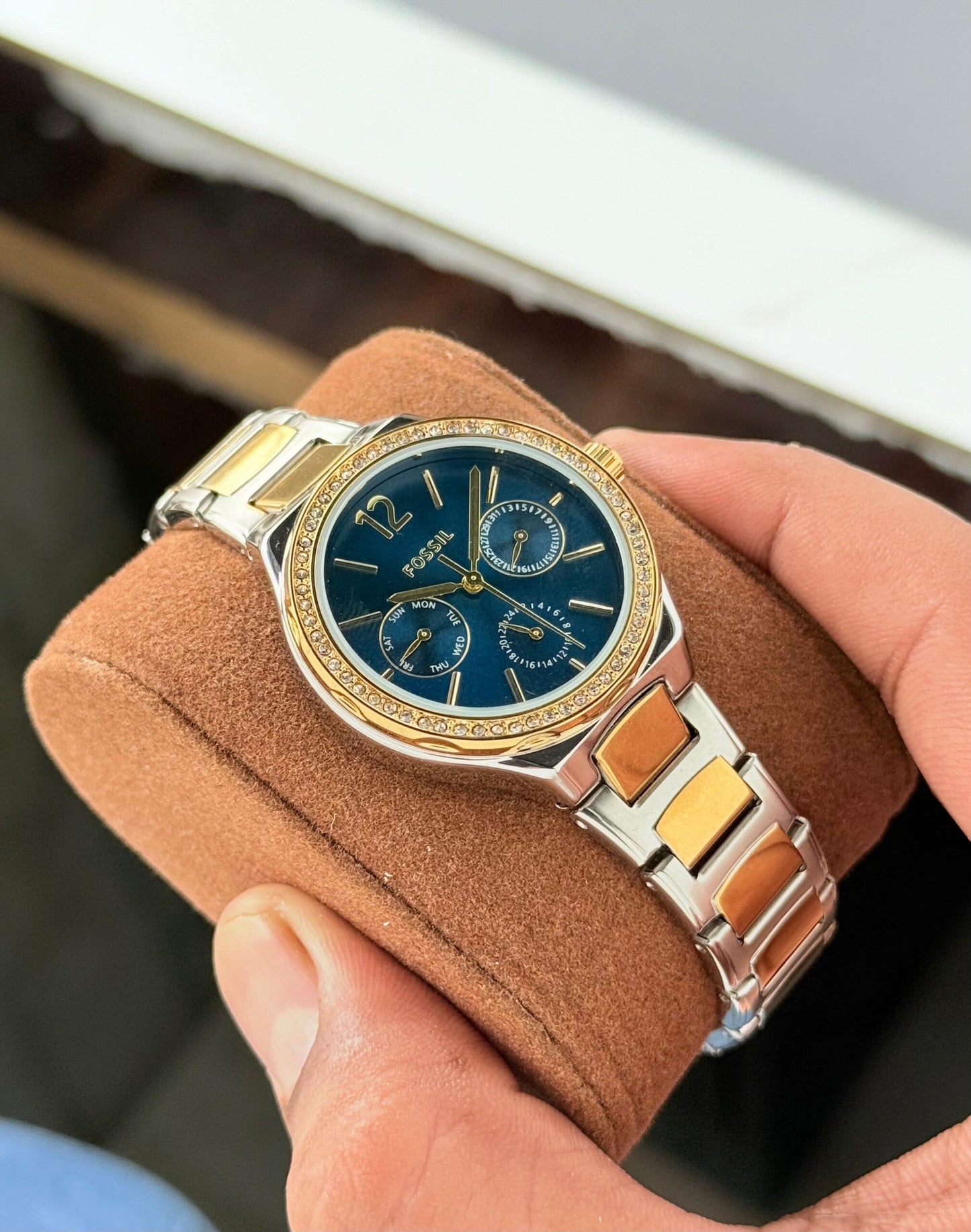 Fossil Eevie Multifunction Blue Dial