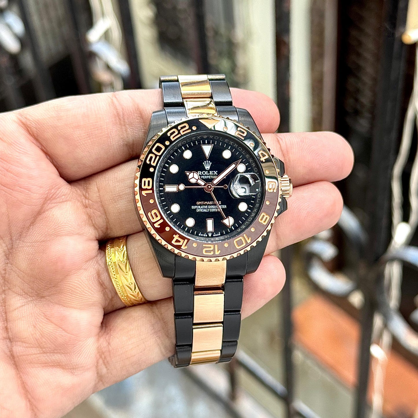 Rolex GMT-Master II Black &amp; Rose Gold