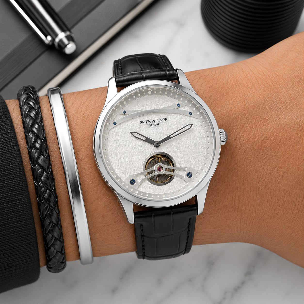 Patek Philippe Tourbillon Automatic White Dial
