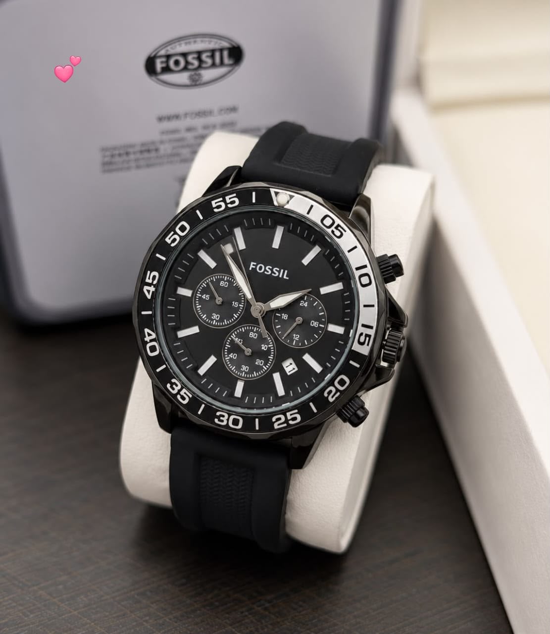 Fossil Chronograph Black Quartz Chronograph