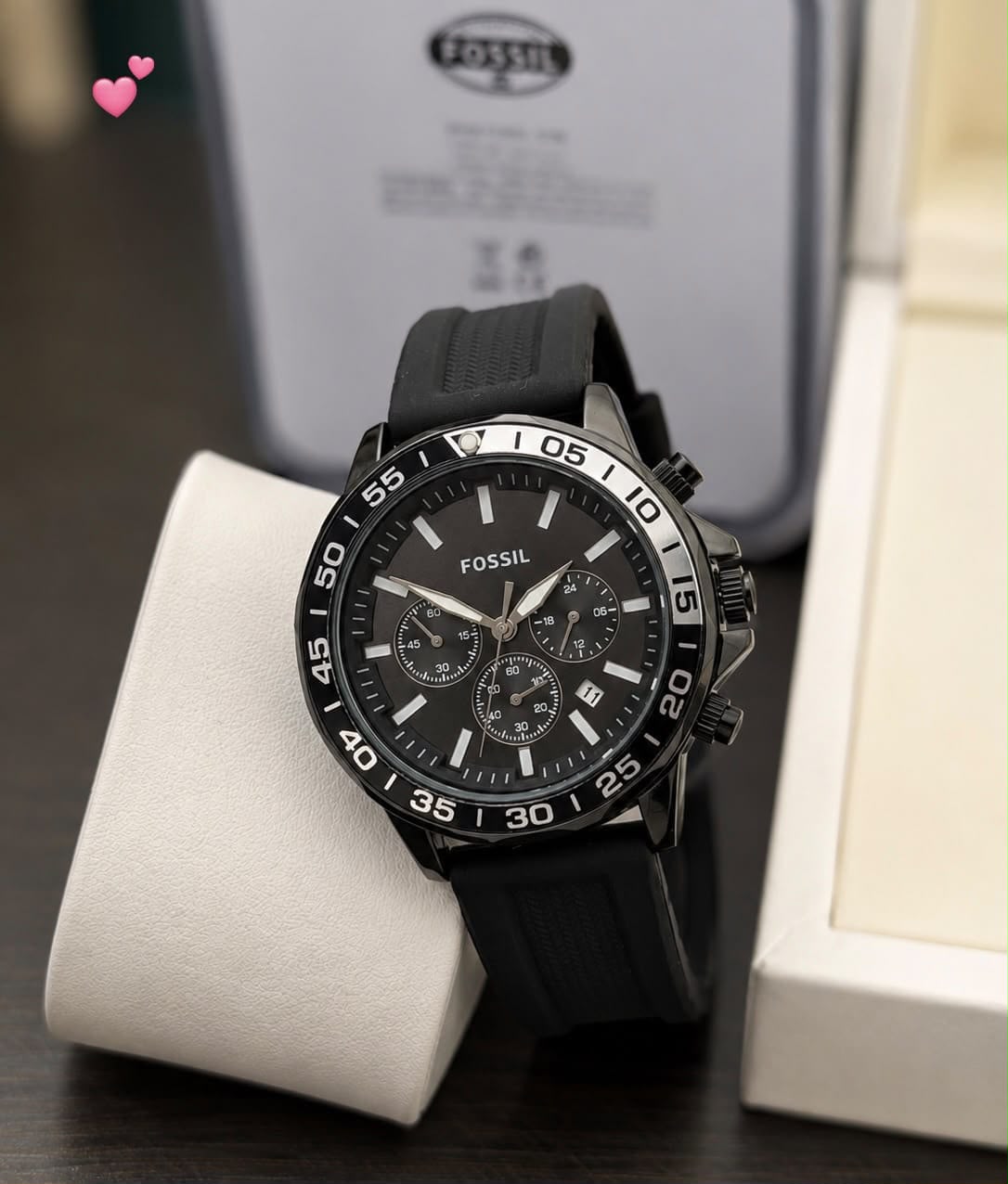 Fossil Chronograph Black Quartz Chronograph