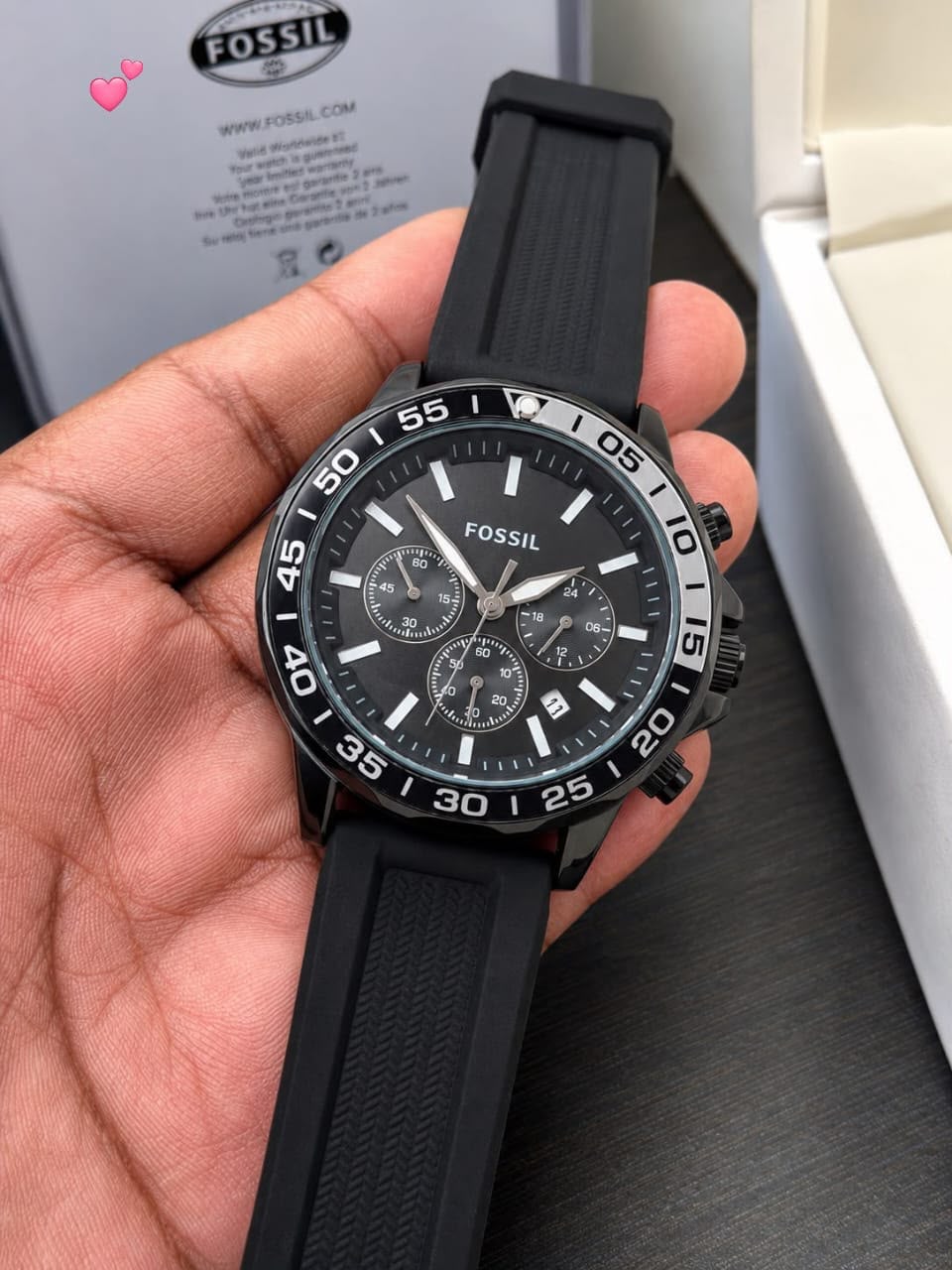 Fossil Chronograph Black Quartz Chronograph