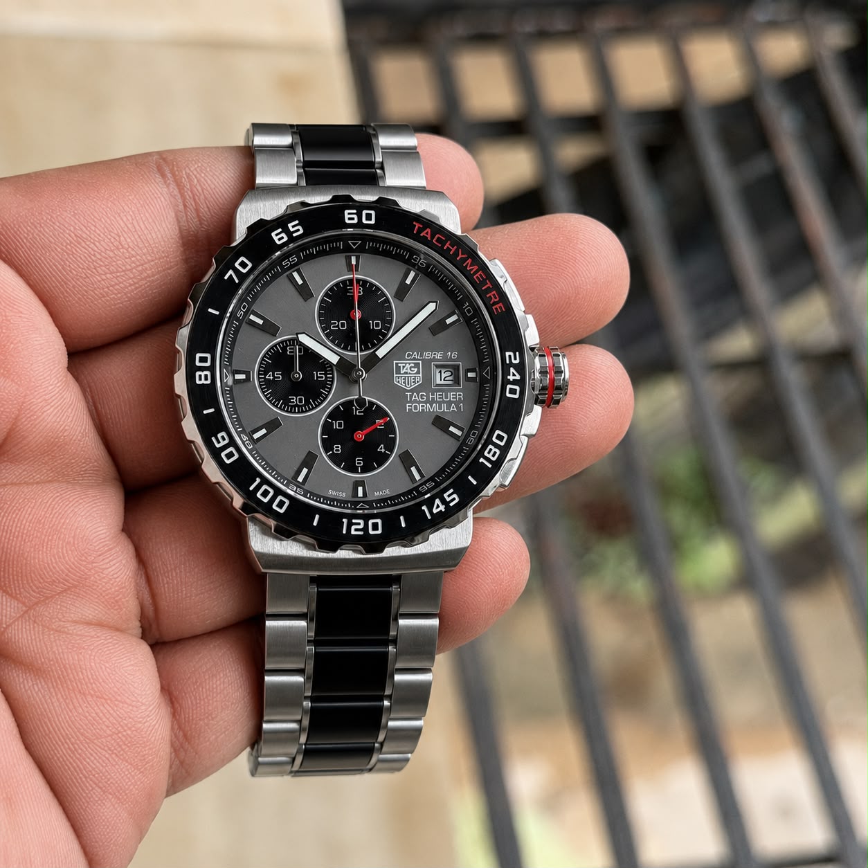 Tag Heuer Formula 1 Grey &amp; Black Chronograph