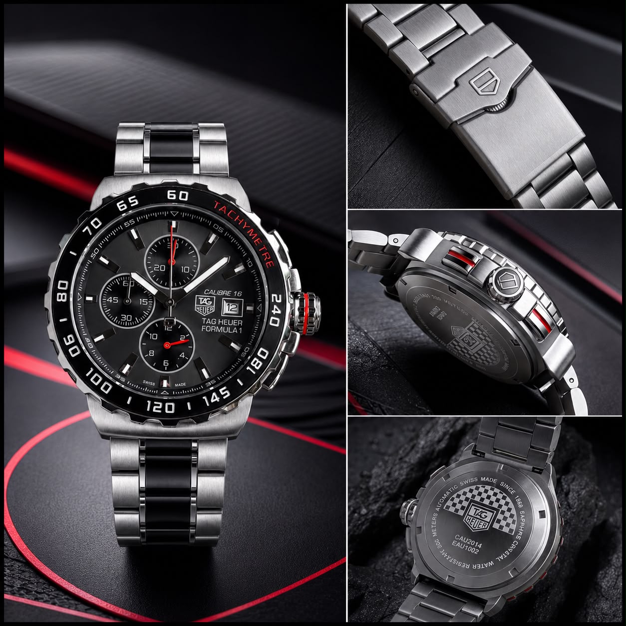 Tag Heuer Formula 1 Grey &amp; Black Chronograph