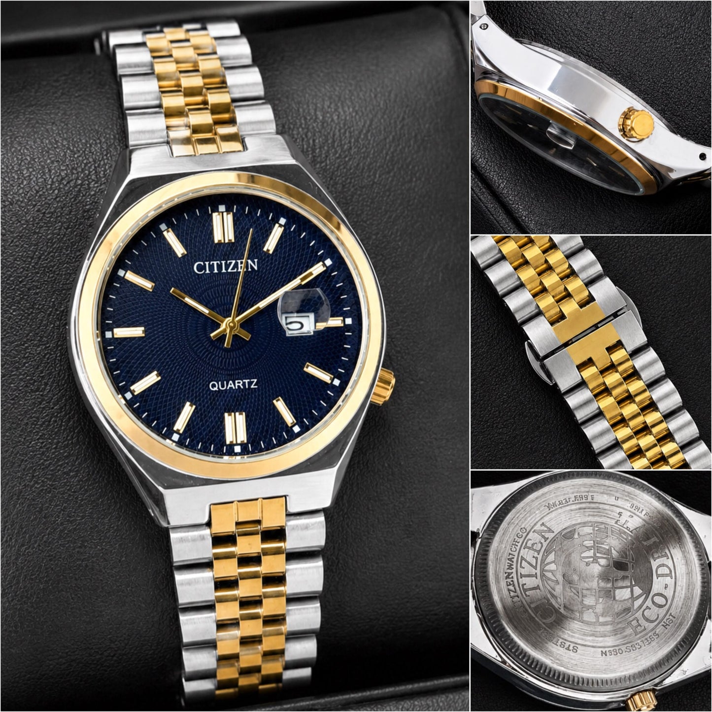 Citizen Quartz Two-Tone Navy Blue Dial
