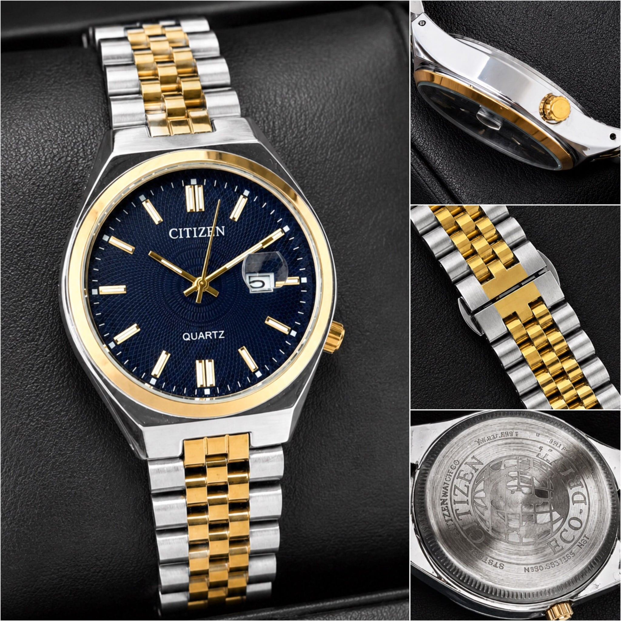 Citizen Quartz Two-Tone Navy Blue Dial